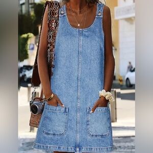Denim Short Dress